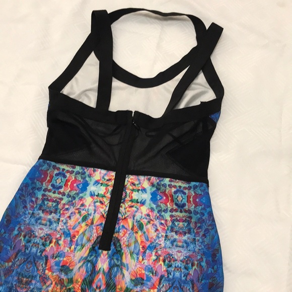 Psychedelic Bodycon Dress - Picture 2 of 4